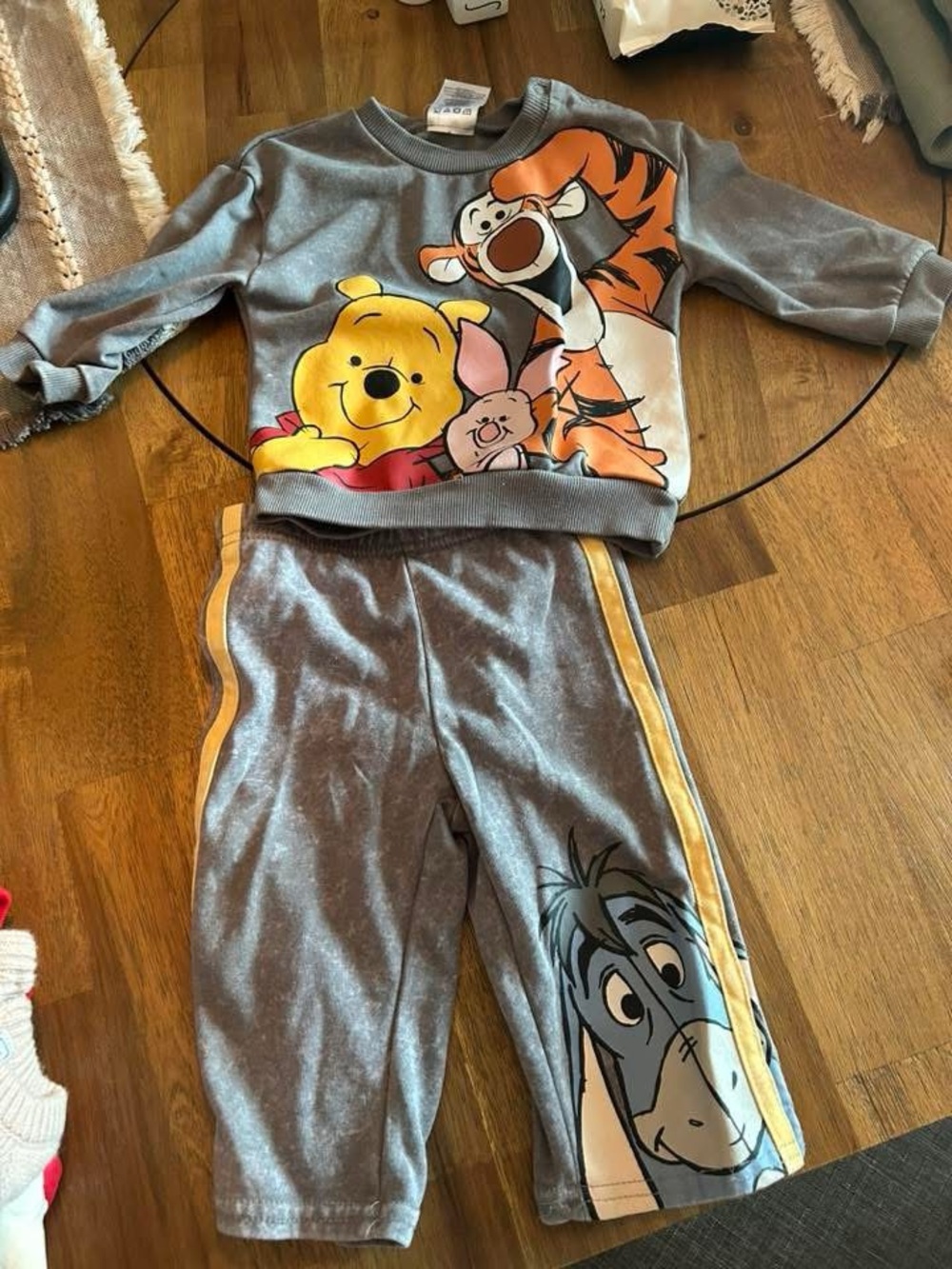 Winnie the Pooh & Friends Grey Velour Sweat Set